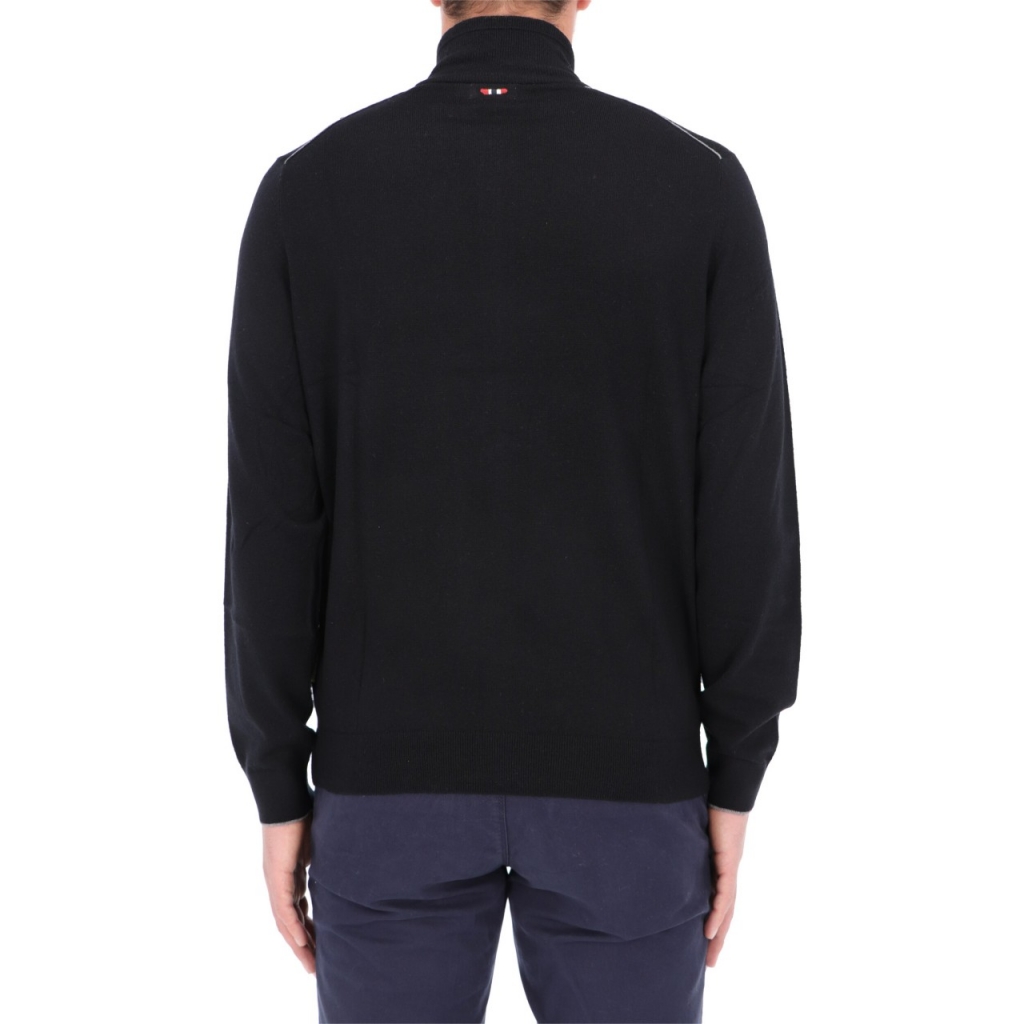 Maglia Napapijri Uomo Damavand Full Zip Lana 100 041 BLACK