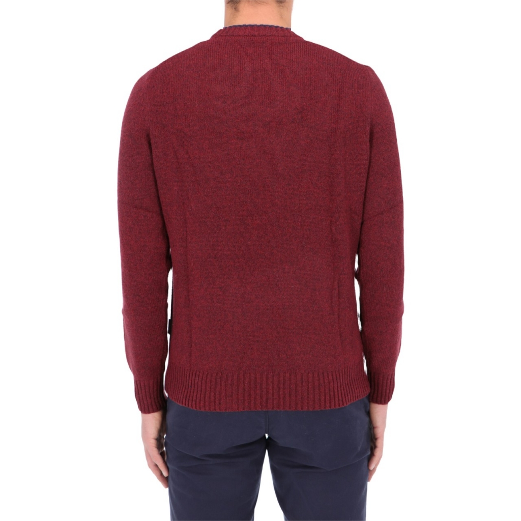 Maglia Napapijri Uomo Dain C Lana Shetland Girocollo R54 AMARANTH