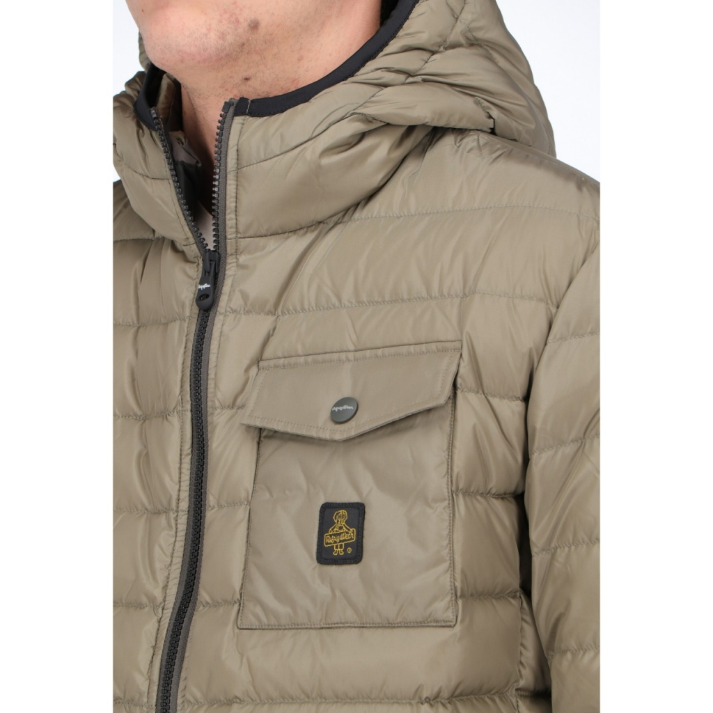 Giacca Refrigiwear Uomo Piuma Cappuccio Hunter Jacket CHOCOLATE