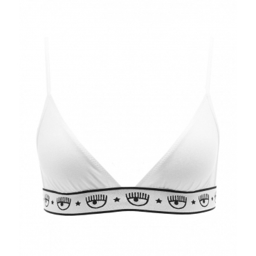 Bralette triangle bianco