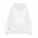 felpa cappuccio uomo scarful hoodie WHITE