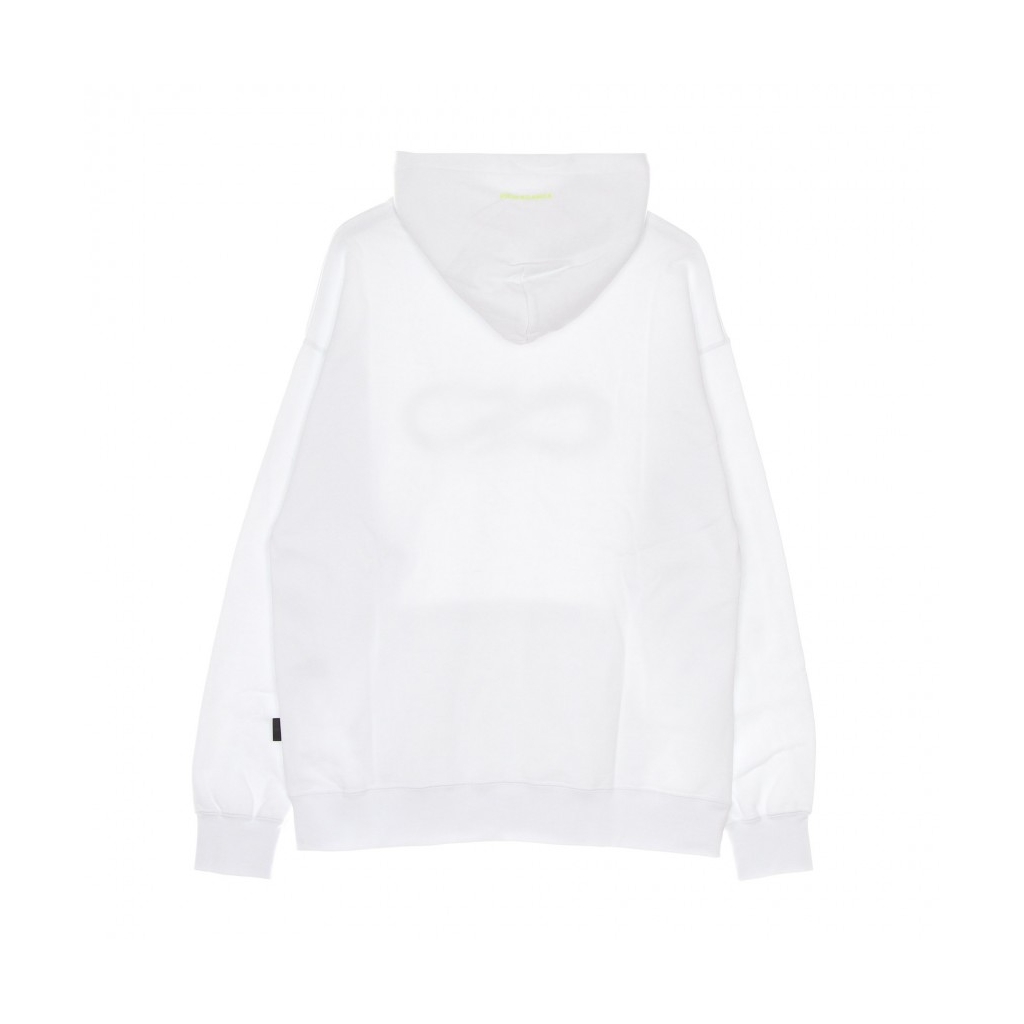 felpa cappuccio uomo scarful hoodie WHITE