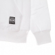 felpa cappuccio uomo label hoodie WHITE