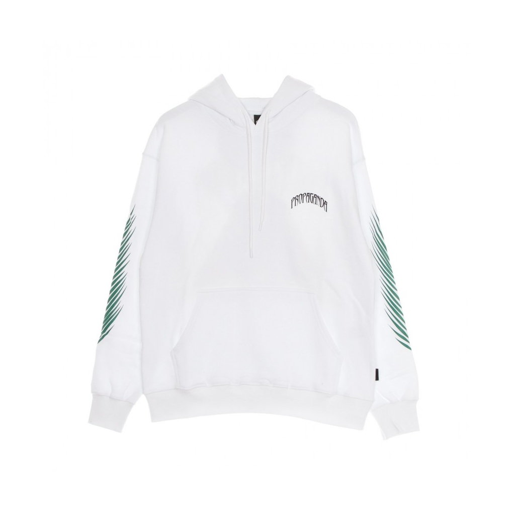 felpa cappuccio uomo panther hoodie WHITE