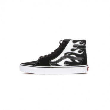 scarpa alta uomo sk8-hi flame BLACK/WHITE