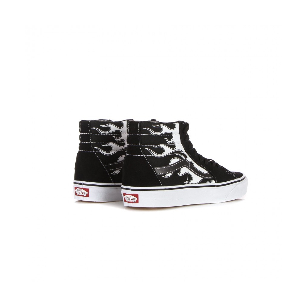 scarpa alta uomo sk8-hi flame BLACK/WHITE