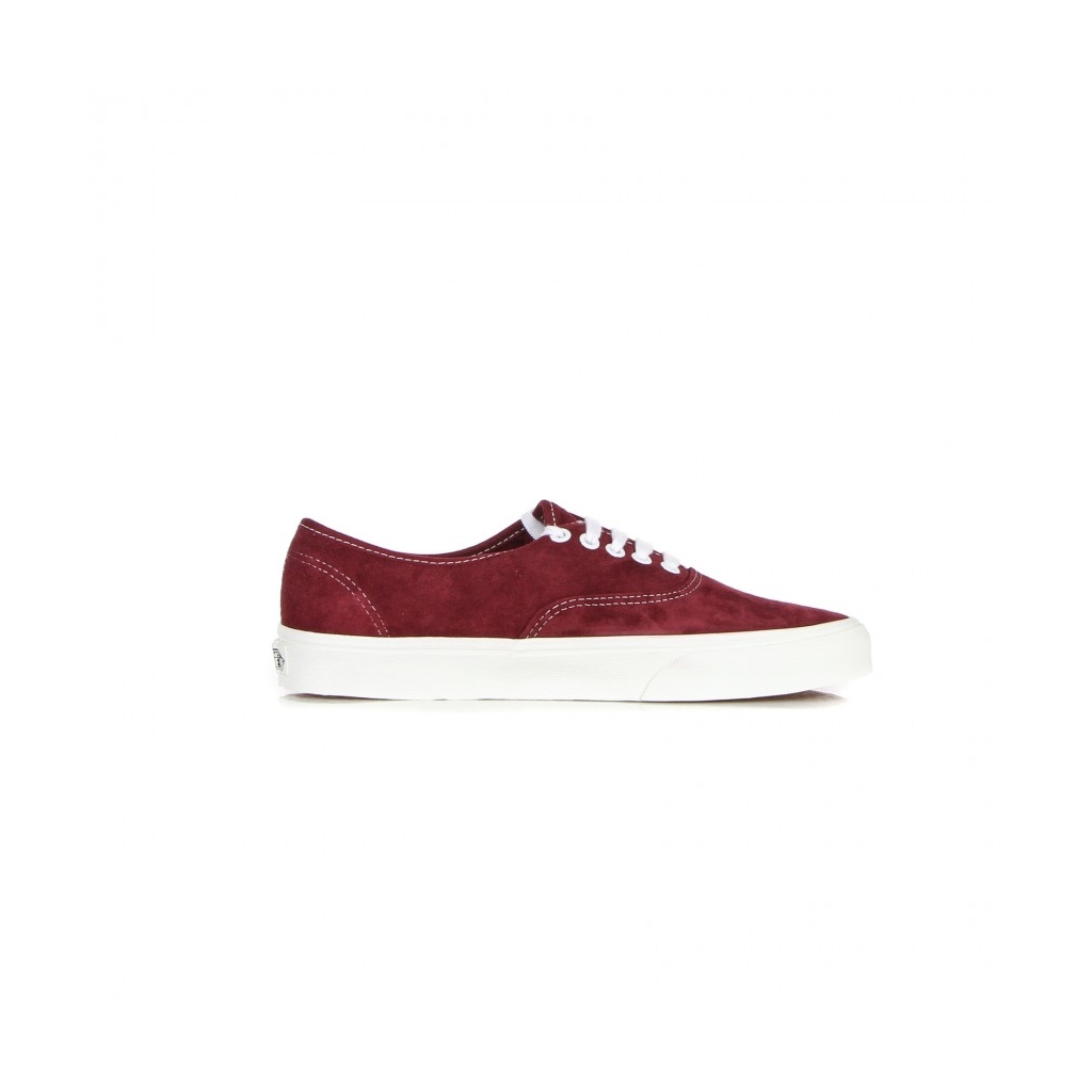 scarpa bassa uomo authentic pig suede POMEGRANATE/WHITE