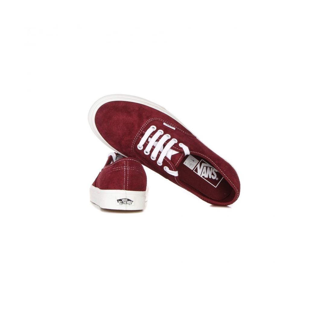 scarpa bassa uomo authentic pig suede POMEGRANATE/WHITE