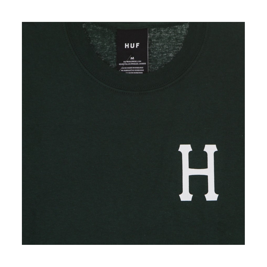 maglietta uomo essentials classic h tee DARK GREEN