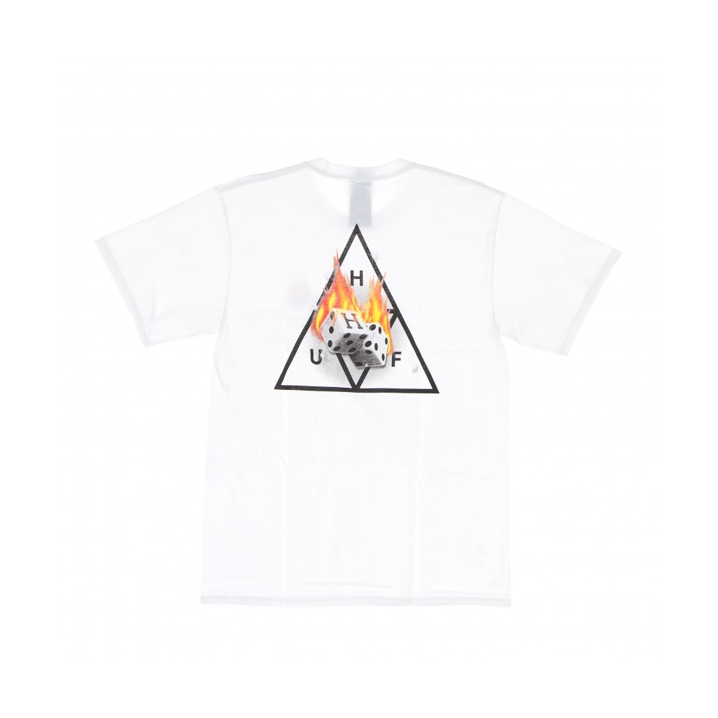 maglietta uomo hot dice triple triangle tee WHITE