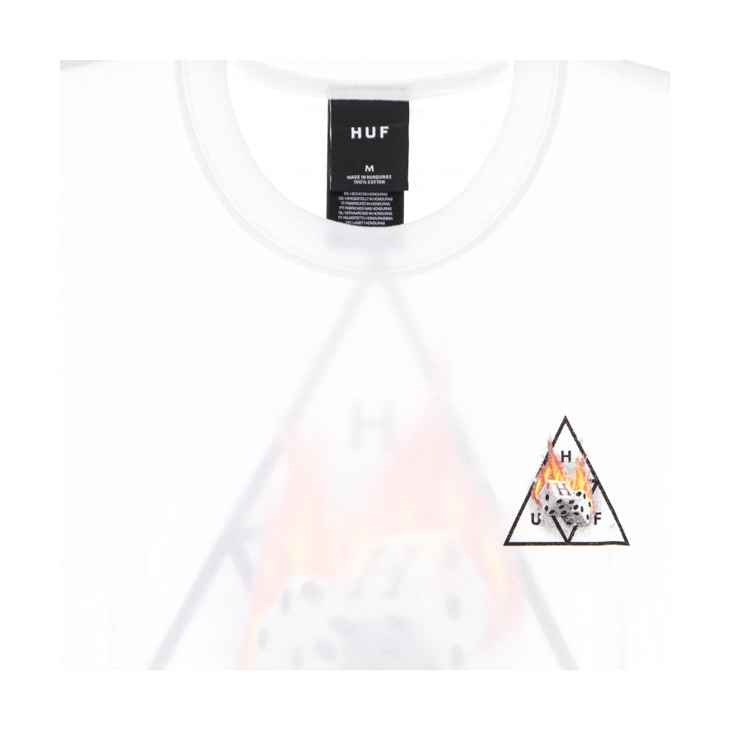 maglietta uomo hot dice triple triangle tee WHITE