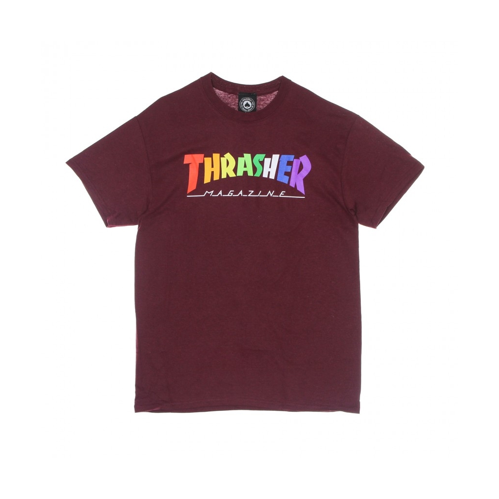 maglietta uomo rainbow mag tee MAROON