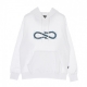 felpa cappuccio uomo logo water hoodie WHITE