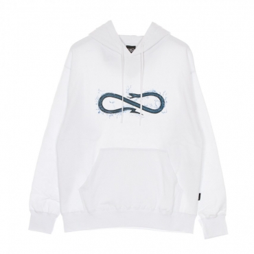 felpa cappuccio uomo logo water hoodie WHITE