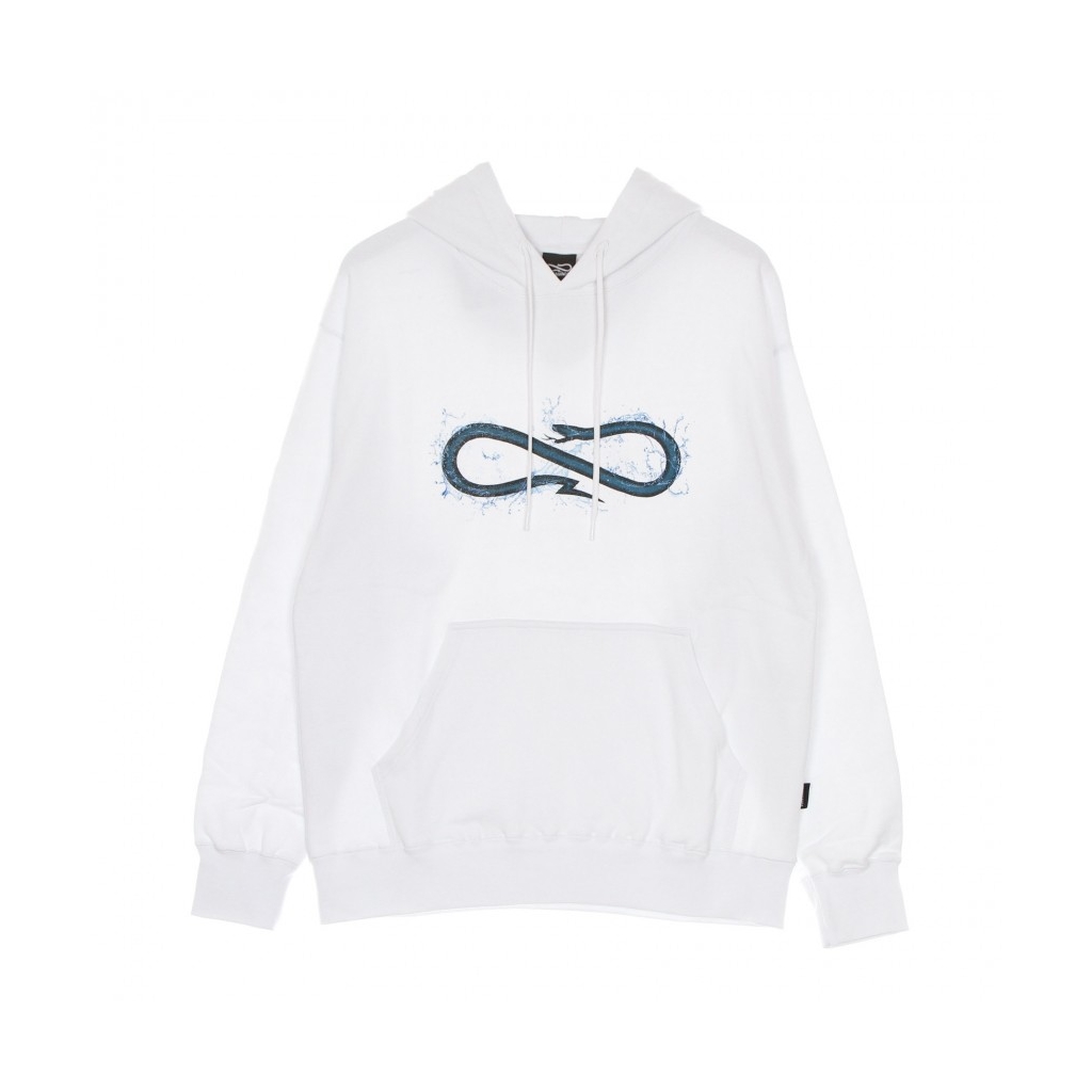 felpa cappuccio uomo logo water hoodie WHITE