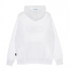 felpa cappuccio uomo logo water hoodie WHITE