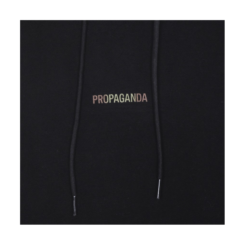 felpa cappuccio uomo ribs metal hoodie BLACK/GOLD