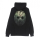 felpa cappuccio uomo ribs icon mask hoodie BLACK