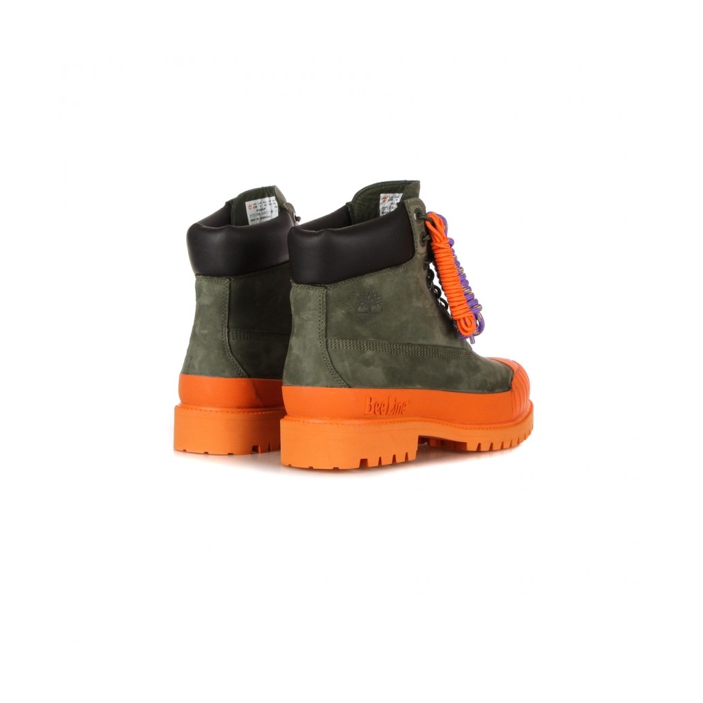 scarpa outdoor uomo premium 6 rubber toe waterproof x bee line DARK GREEN NUBUCK