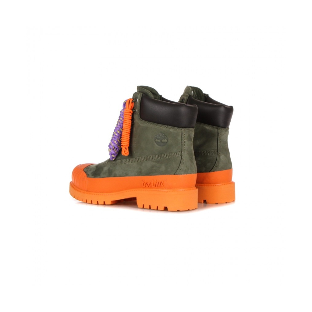 scarpa outdoor uomo premium 6 rubber toe waterproof x bee line DARK GREEN NUBUCK