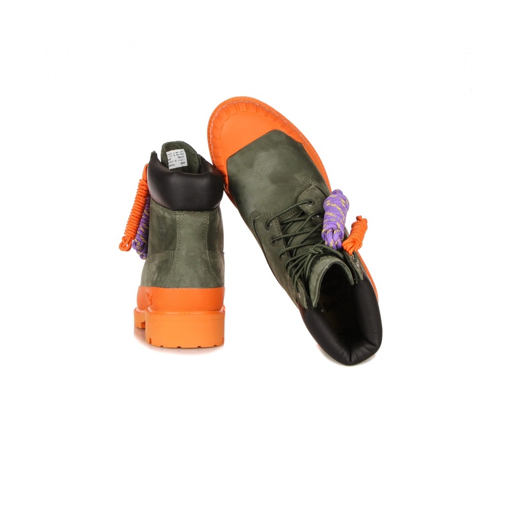 scarpa outdoor uomo premium 6 rubber toe waterproof x bee line DARK GREEN NUBUCK
