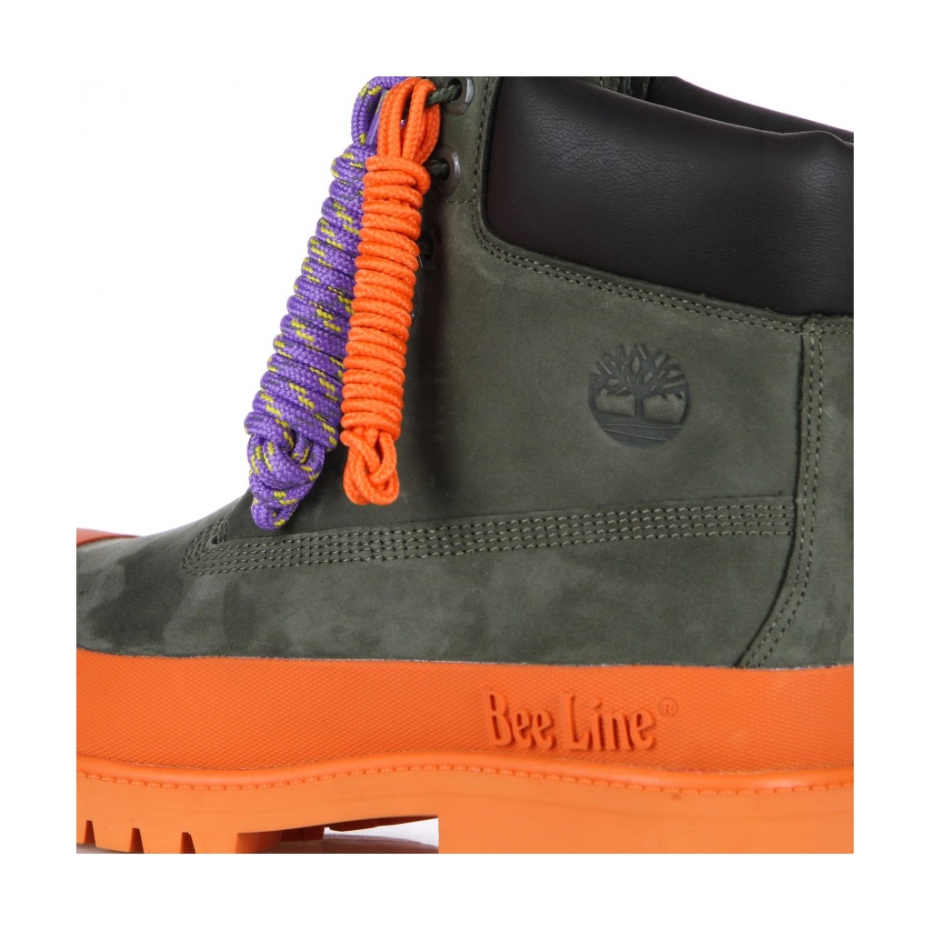 scarpa outdoor uomo premium 6 rubber toe waterproof x bee line DARK GREEN NUBUCK