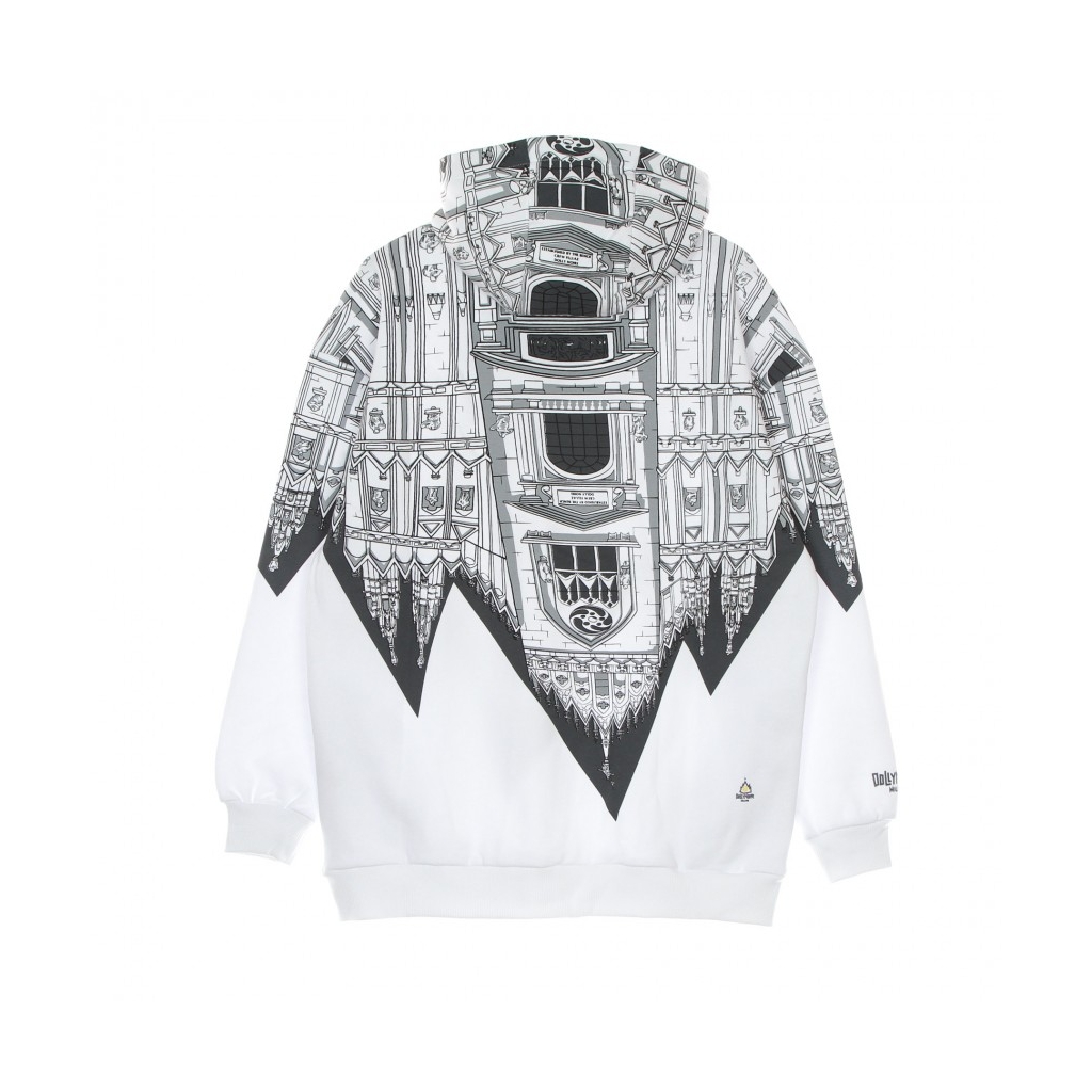 felpa cappuccio uomo bench duomo rovesciato hoodie over WHITE/GREY