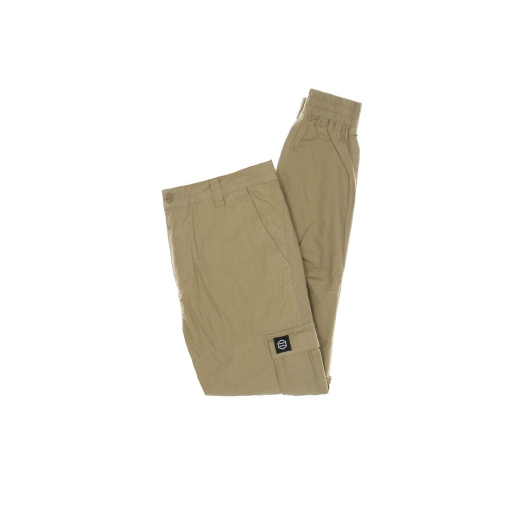 pantalone lungo uomo cargo ripstop BEIGE