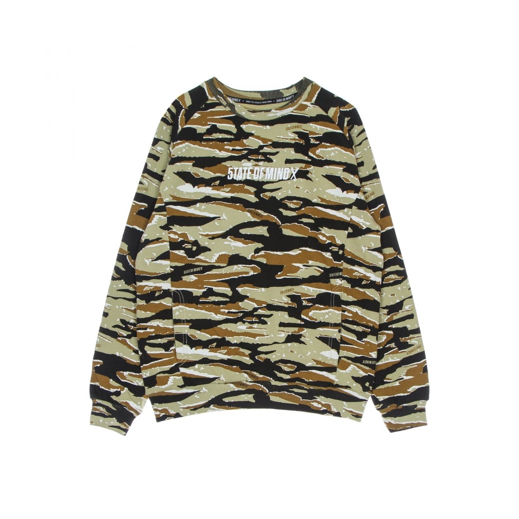 felpa girocollo uomo box logo crewneck CAMOUFLAGE