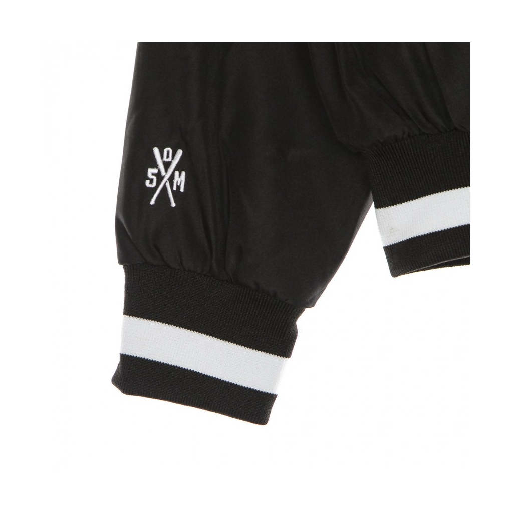 felpa college uomo campus fleece crewneck BLACK