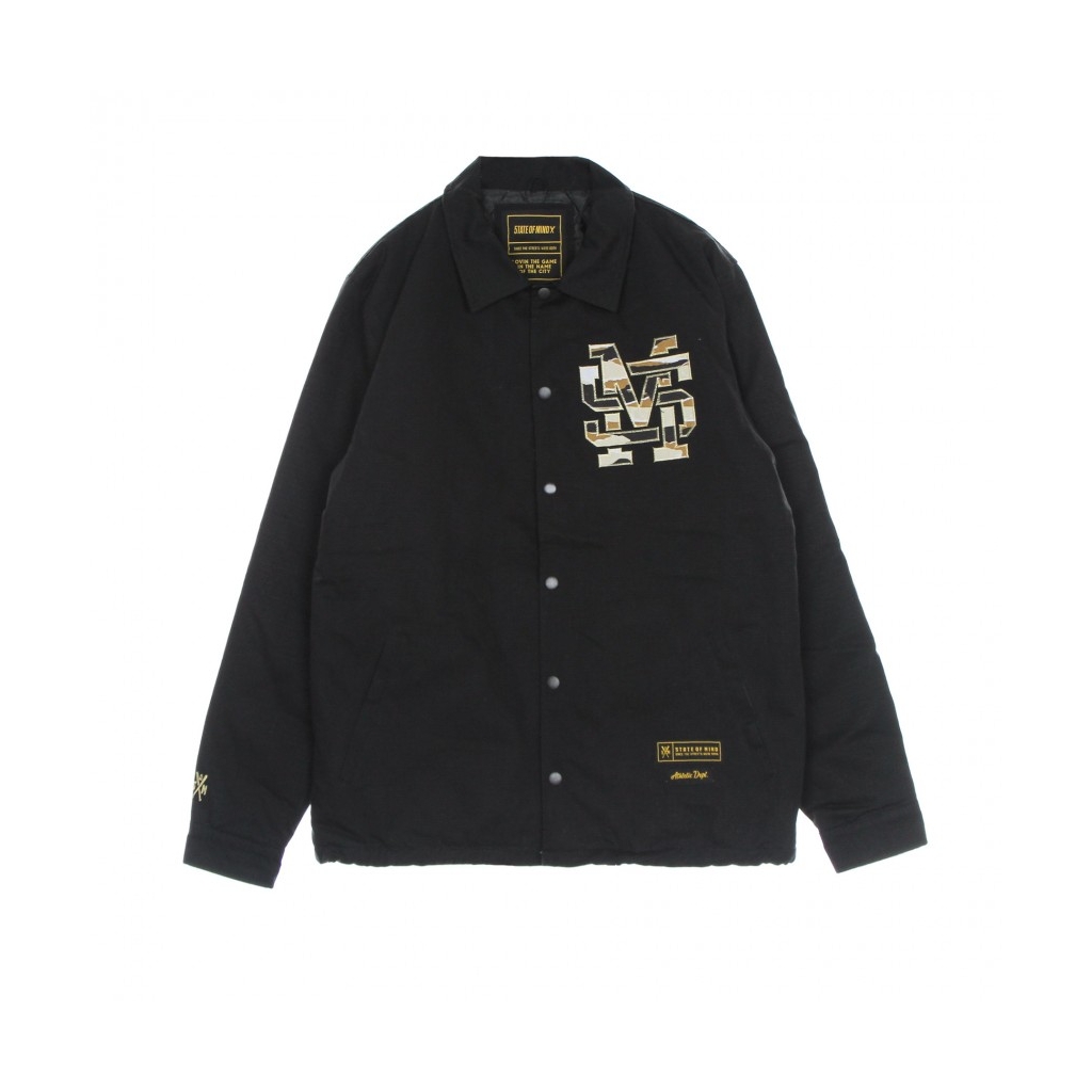 giacca coach jacket uomo monogram jacket BLACK
