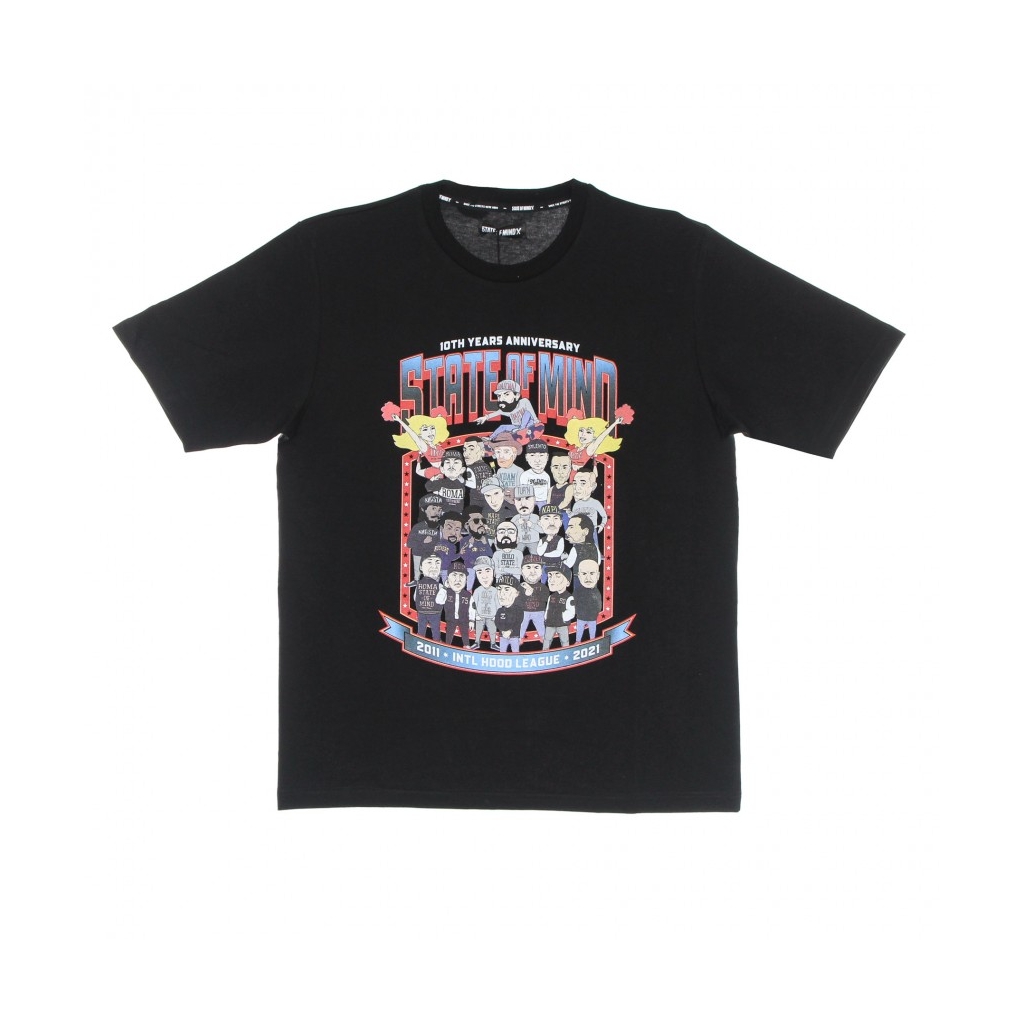 maglietta uomo 10th years anniversary league tee BLACK