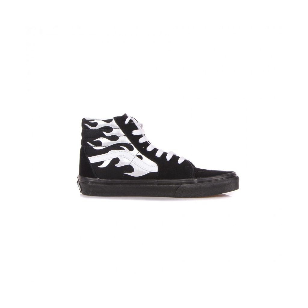 scarpa alta bambino sk8-hi metallic flame BLACK/SILVER