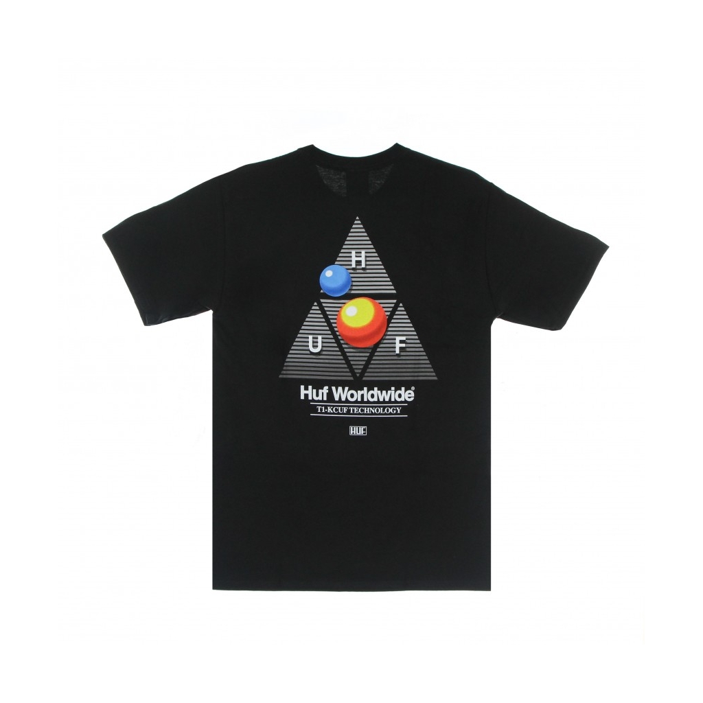 maglietta uomo video format triple triangle tee BLACK