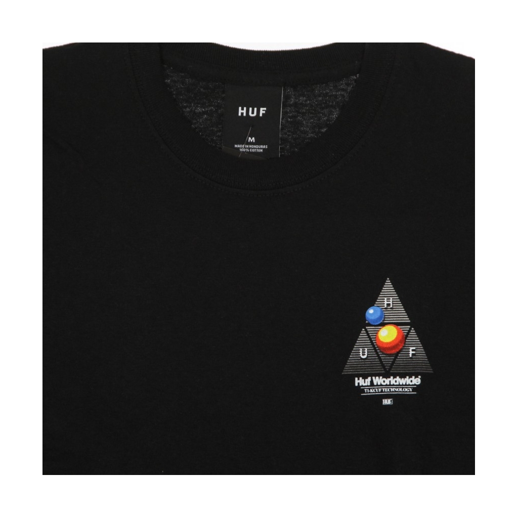 maglietta uomo video format triple triangle tee BLACK