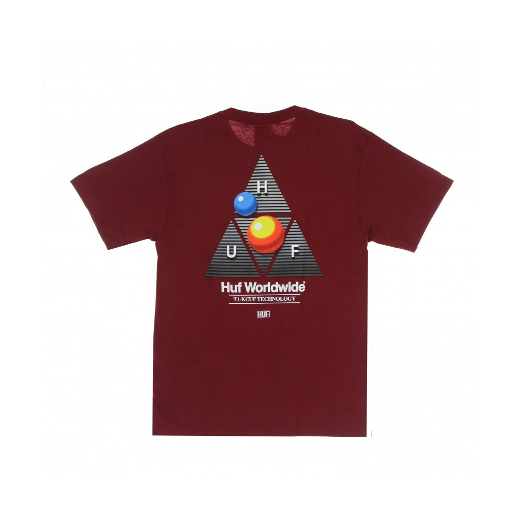 maglietta uomo video format triple triangle tee CARDINAL