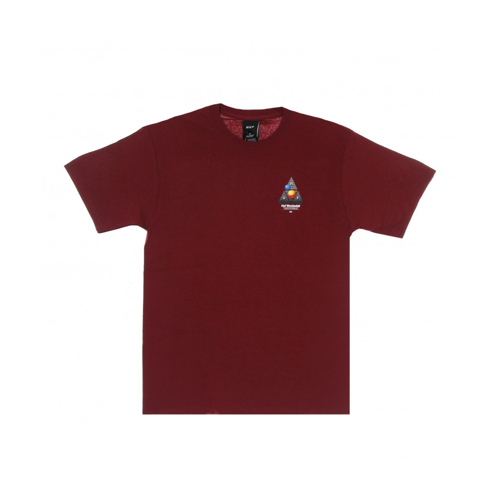 maglietta uomo video format triple triangle tee CARDINAL