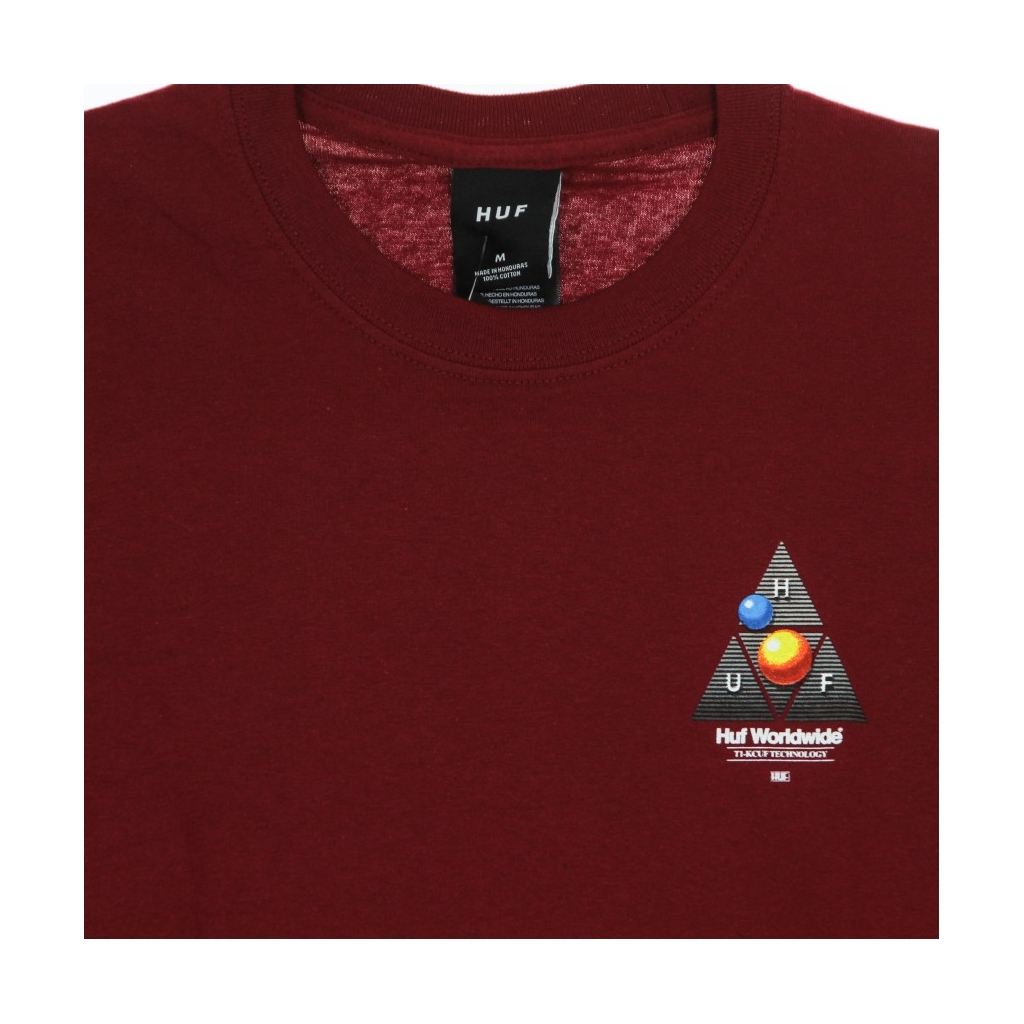 maglietta uomo video format triple triangle tee CARDINAL