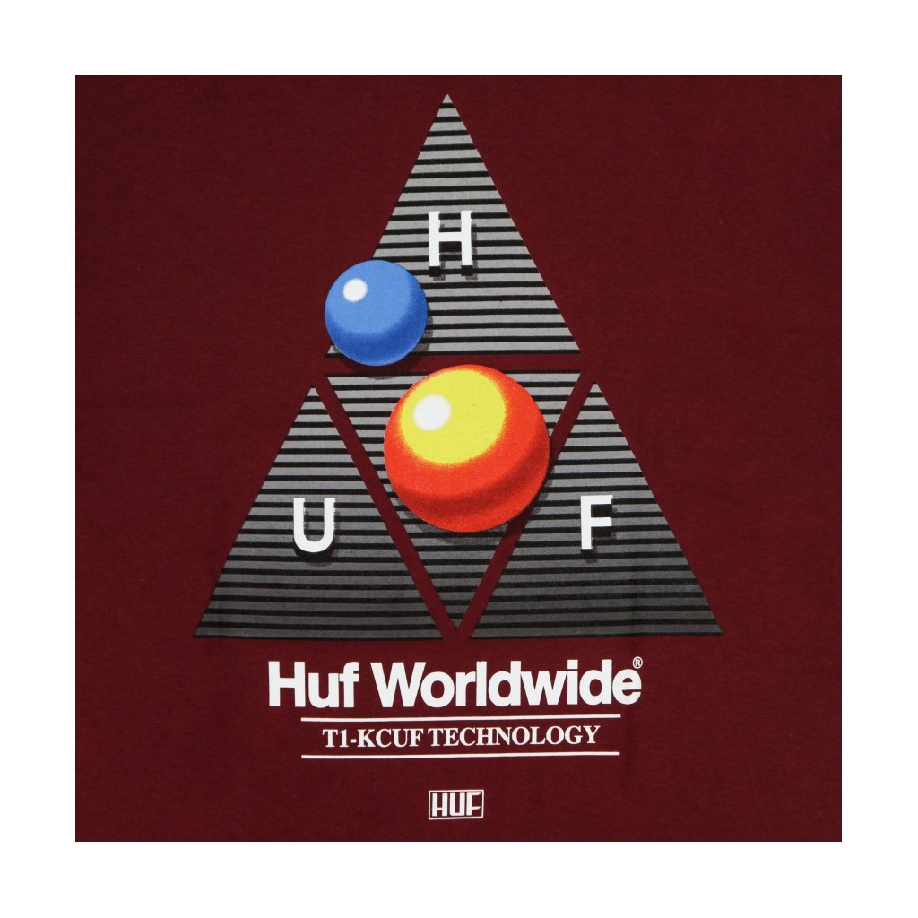 maglietta uomo video format triple triangle tee CARDINAL