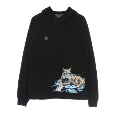 felpa cappuccio uomo lince hoodie BLACK