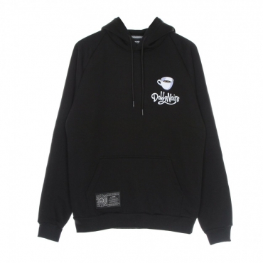 felpa cappuccio uomo colazione hoodie BLACK