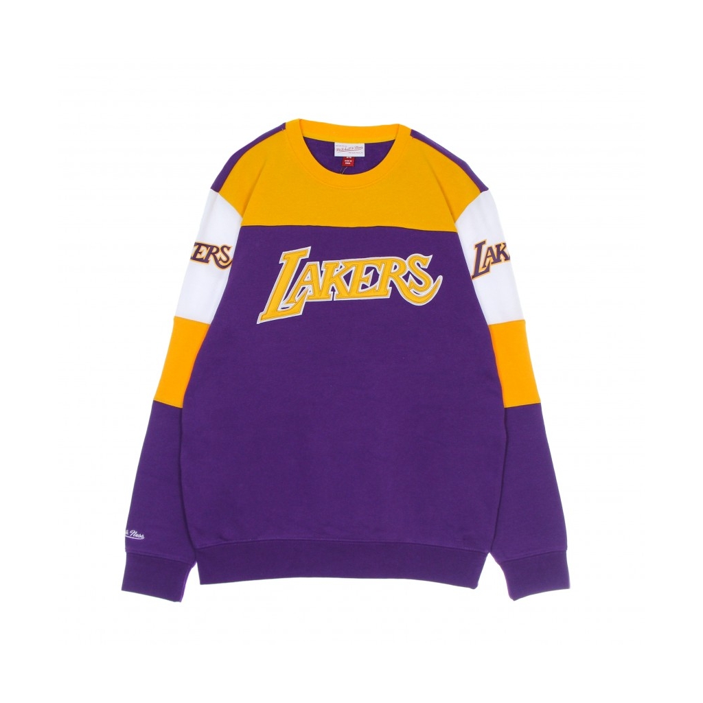 Mitchell & Ness Overtime Fleece Crew Sweatshirt Los Angeles Lakers