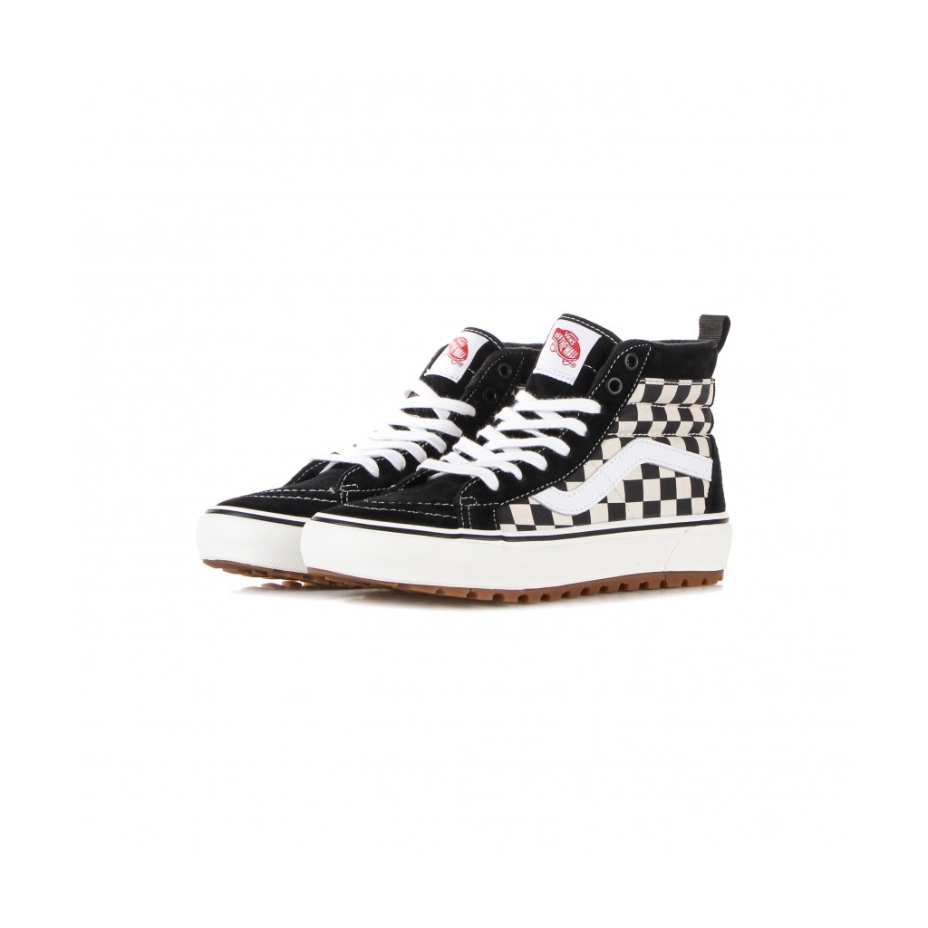 scarpa alta uomo sk8-hi mte-1 BLACK/WHITE/CHECKERBOARD