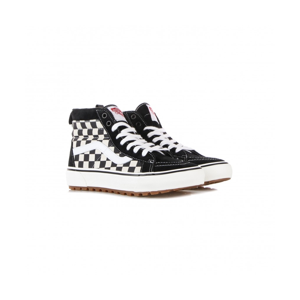 scarpa alta uomo sk8-hi mte-1 BLACK/WHITE/CHECKERBOARD