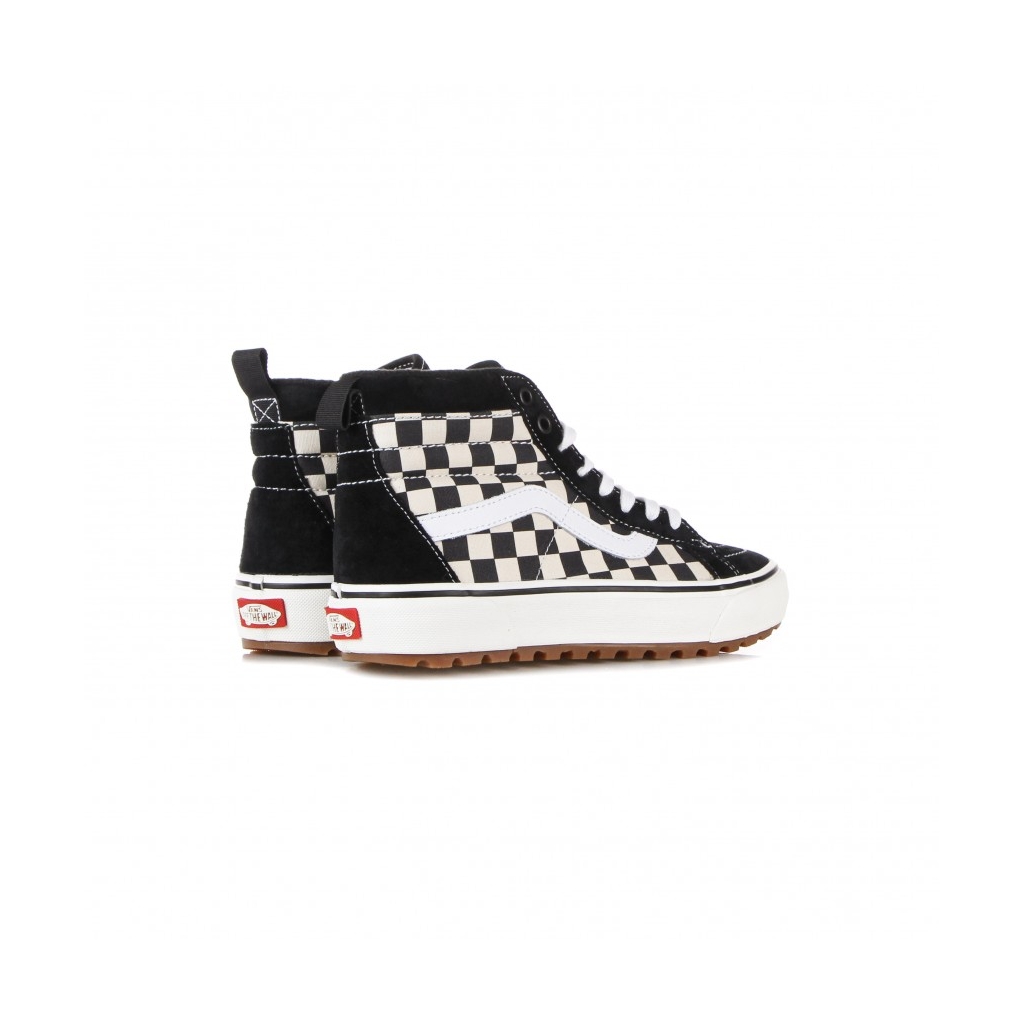 scarpa alta uomo sk8-hi mte-1 BLACK/WHITE/CHECKERBOARD