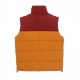 piumino smanicato uomo og block puffer vest DARK RED/OCHER/PETROL BLUE