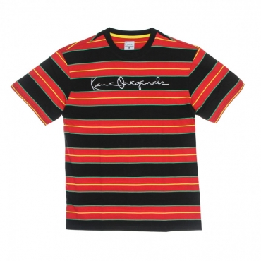 maglietta uomo originals stripe tee RED/BLACK/GREEN
