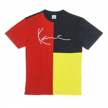 maglietta uomo signature block tee RED/NAVY/YELLOW