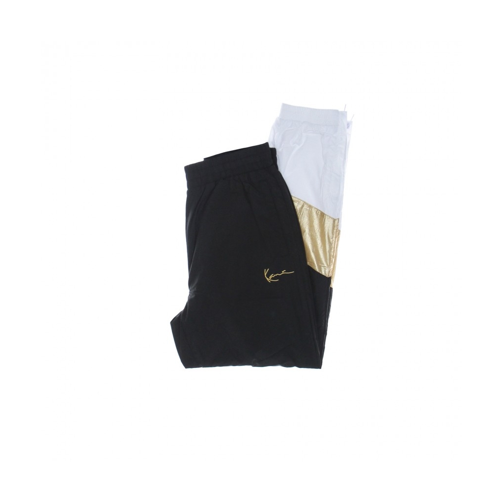 pantalone tuta donna small signature block trackpants BLACK/WHITE