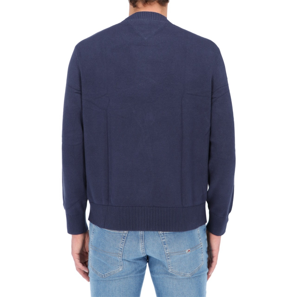 Maglia Tommy Hilfiger Jeans Uomo Branded Sweater C87 TWILIGHTNAVY